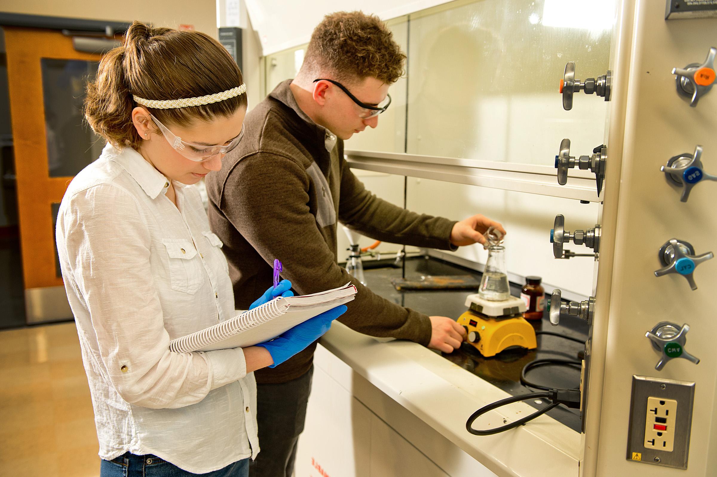 students in lab